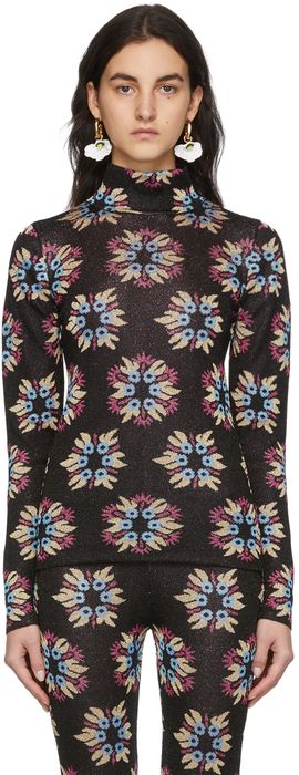 Paco Rabanne SSENSE Exclusive Black & Multicolor Jacquard Knit Capsule Sweater