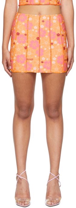 OMIGHTY SSENSE Exclusive Orange Blossom Miniskirt