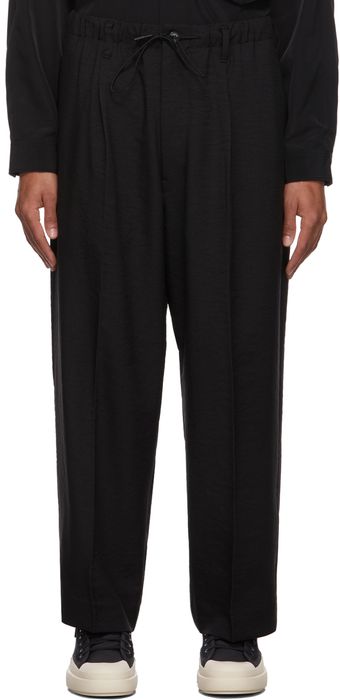 Y-3 Black Relaxed Trousers