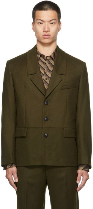 Commission SSENSE Exclusive Wool Dropped Collar Blazer
