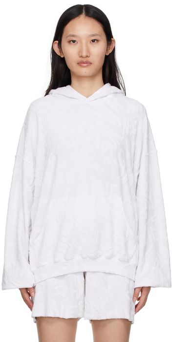 ERL White Terry Hoodie
