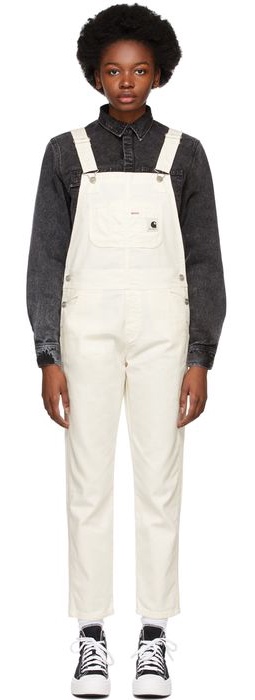Carhartt Work In Progress Off-White Bib Overalls