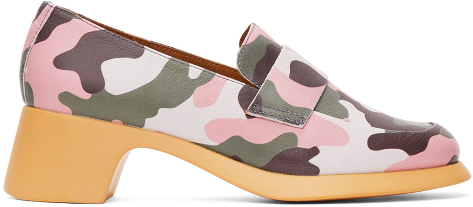 I'm Sorry by Petra Collins Green & Pink Camper Edition Camo Loafers