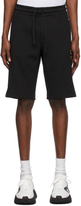 Dolce & Gabbana Black Embroidered Jogging Shorts