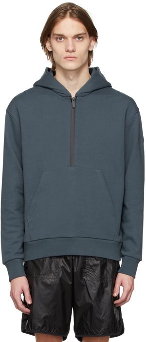 Moncler Navy Cotton Hoodie