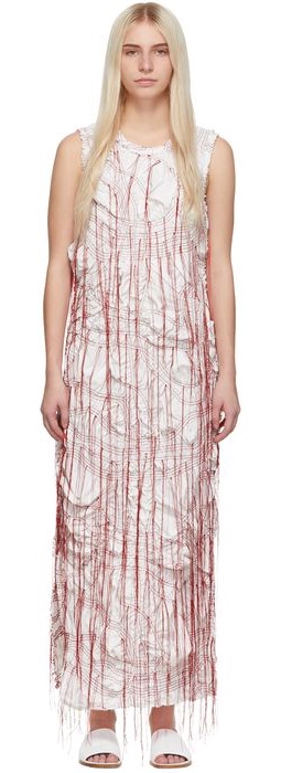Marina Moscone White Sheath Dress