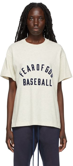 Fear of God Beige 'Baseball' T-Shirt