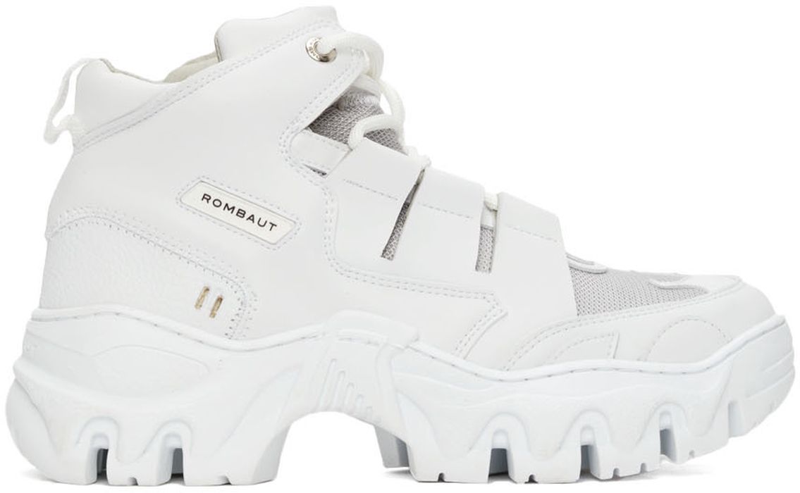 Rombaut White Boccaccio II Future Leather Riot Low Sneakers