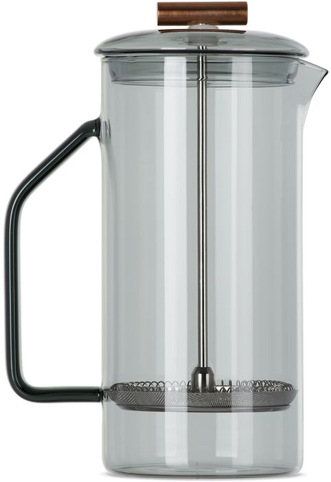 YIELD Grey Glass French Press, 850 mL