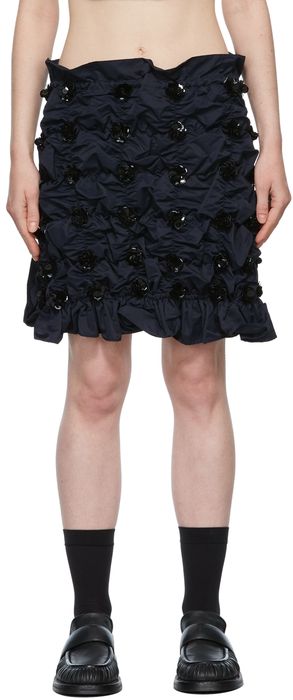 Shushu/Tong Navy Ruched Skirt