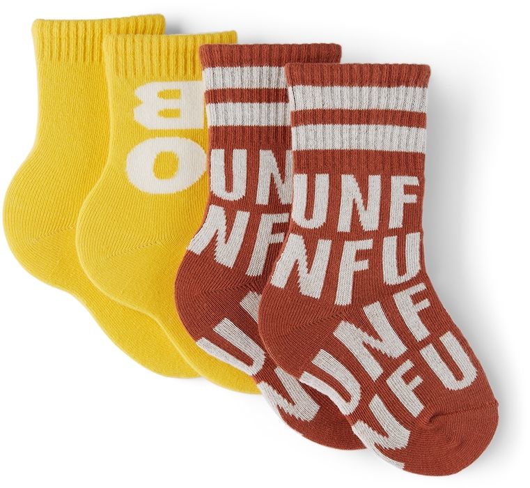 Bobo Choses Kids Red & Yellow Bobo & Fun Socks Set