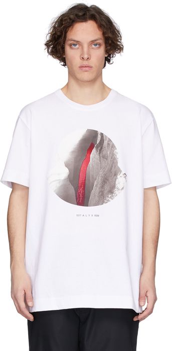 Moncler Genius 6 Moncler 1017 ALYX 9SM White Graphic T-Shirt