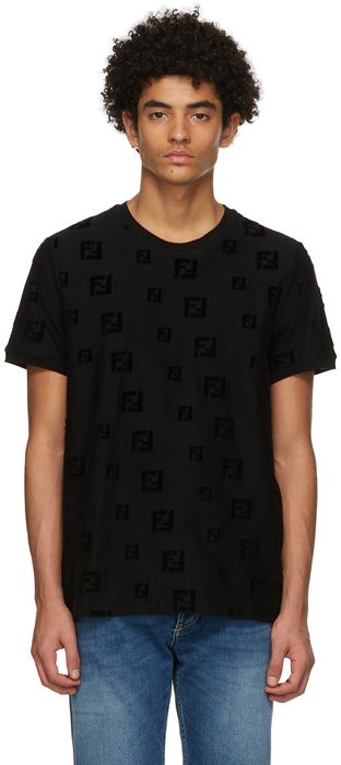 Fendi Black 'Forever Fendi' T-Shirt