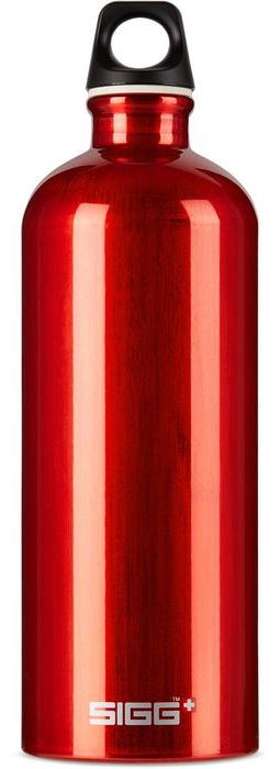 SIGG Red Aluminum Traveller Classic Bottle, 1 L