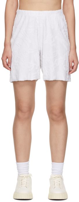 ERL White Terry Shorts