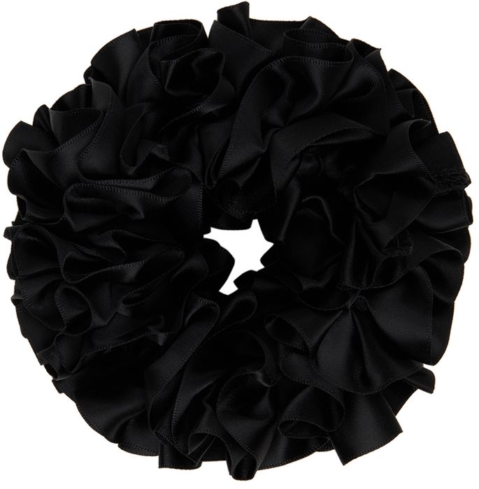 Maryam Nassir Zadeh Black Carnation Scrunchie