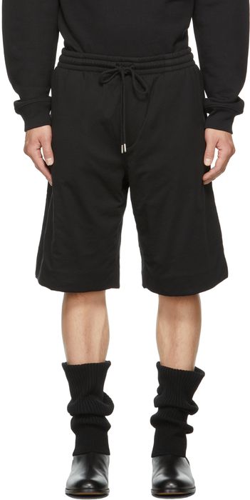 Dries Van Noten Black Jersey Shorts