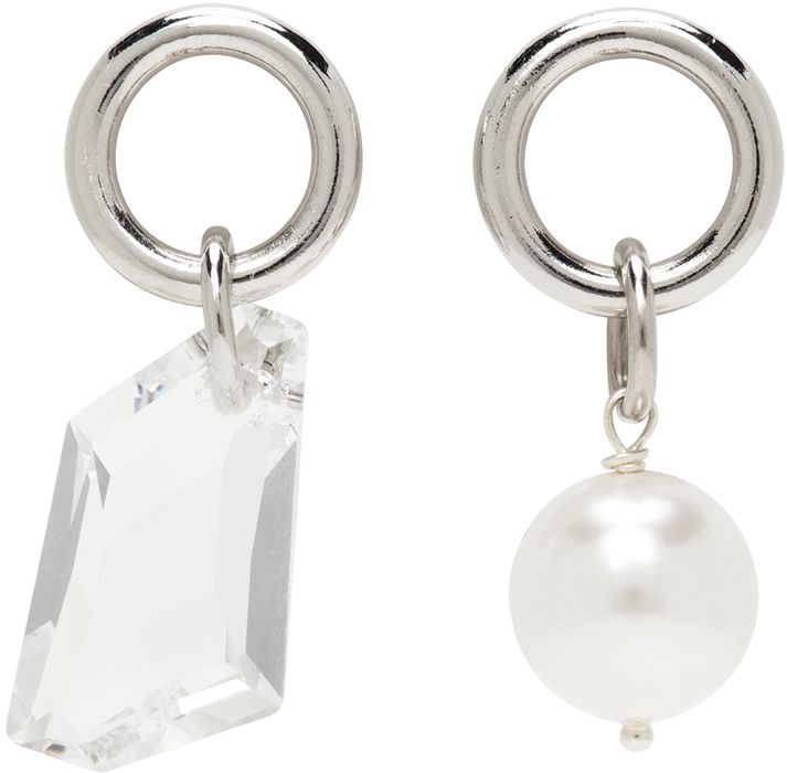 Justine Clenquet Silver Laura Earrings