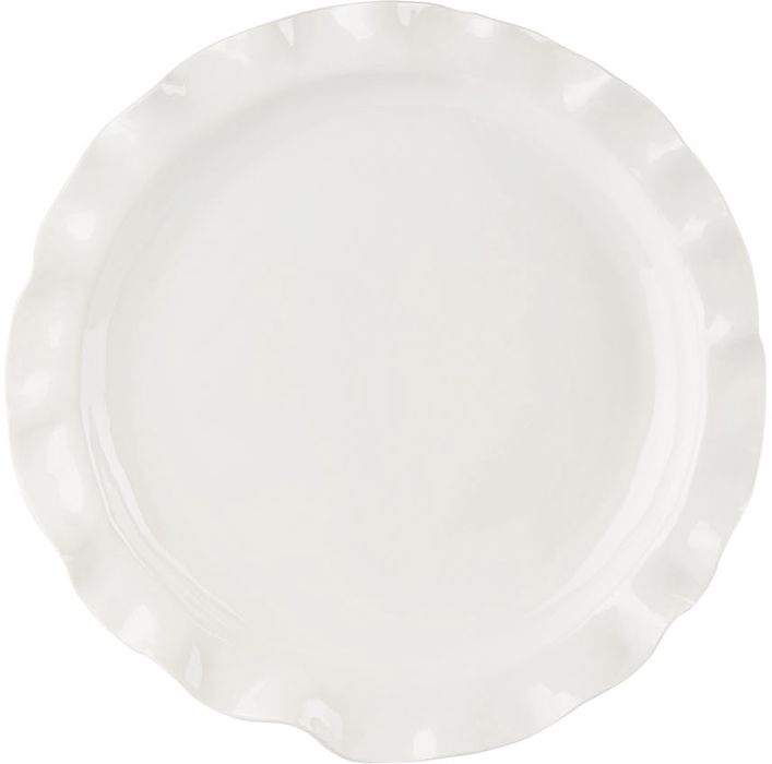 Nathalee Paolinelli White Ruffled Plate