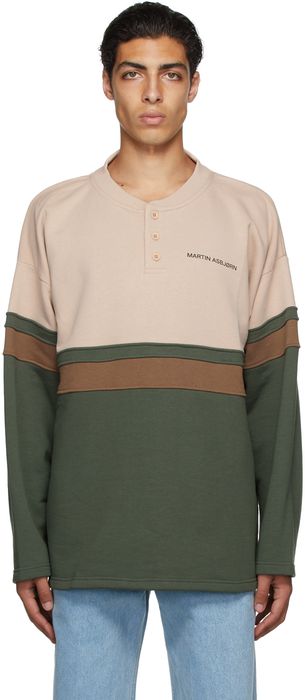Martin Asbjørn Pink & Green Organic Cotton Samuel Long Sleeve T-Shirt