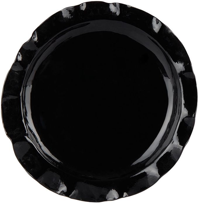 Nathalee Paolinelli Black Ruffled Plate