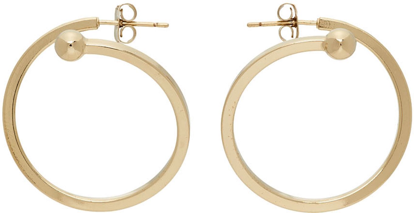 Justine Clenquet Gold Carly Hoop Earrings