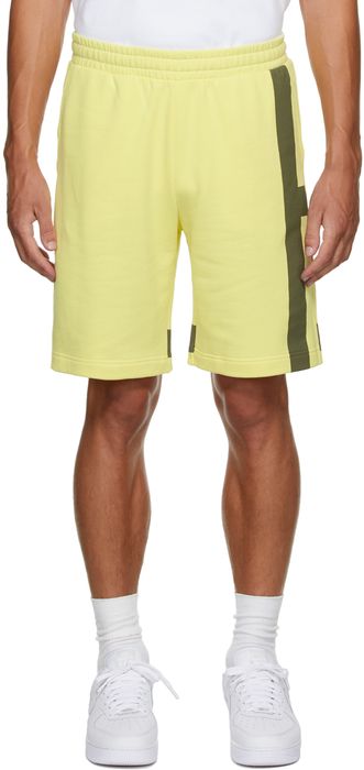 Helmut Lang Yellow Stripe Shorts
