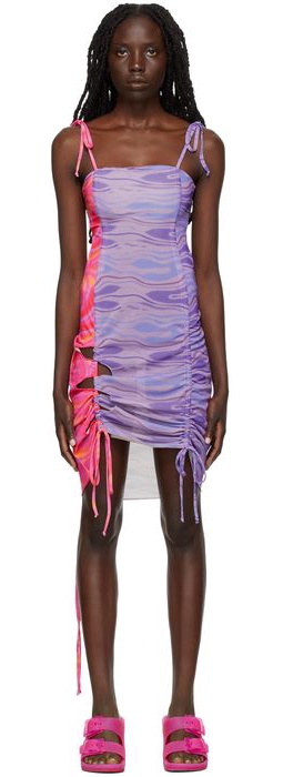 AVAVAV Multicolor Mini Cut-Out Dress