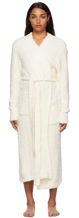 SKIMS Off-White Cozy Knit Long Robe