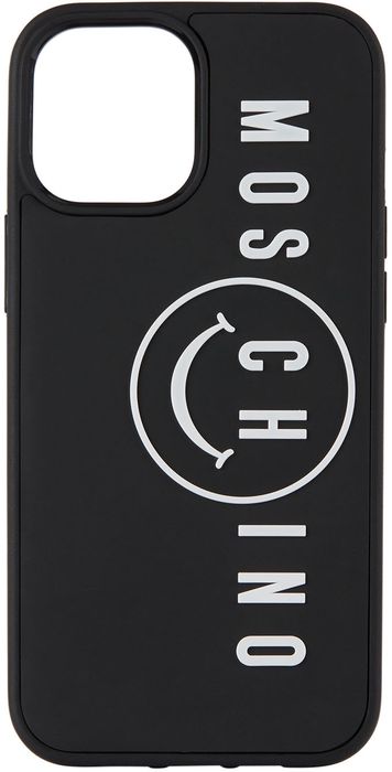Moschino Black Logo iPhone 12 Pro Max Case