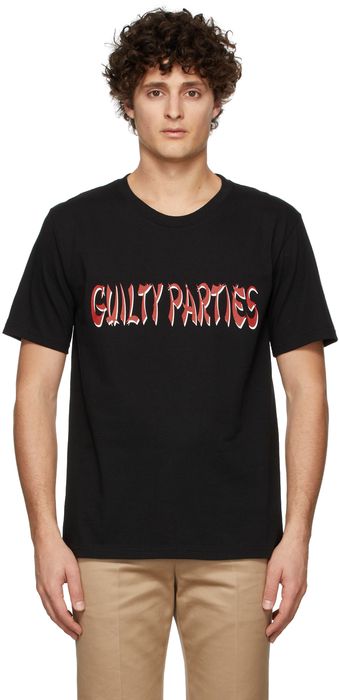 WACKO MARIA Black USA Body Crewneck 'Guilty Parties' T-Shirt