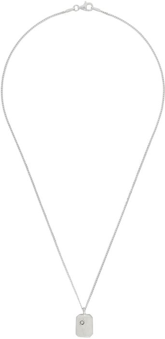 Seb Brown Kids Silver Pearl Bevel Necklace