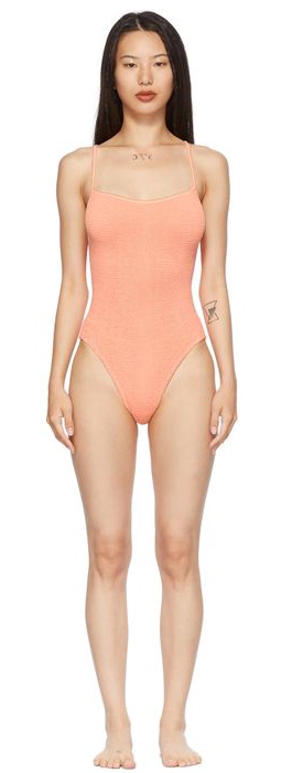 Hunza G Orange Pamela One-Piece Swimsuit
