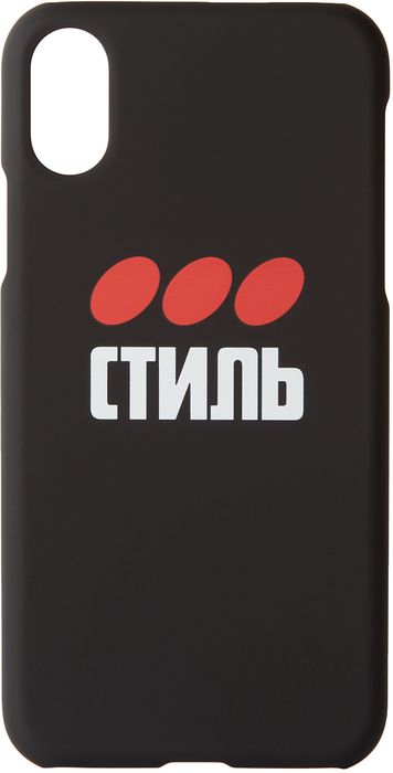 Heron Preston Black 'Style' iPhone XS Case
