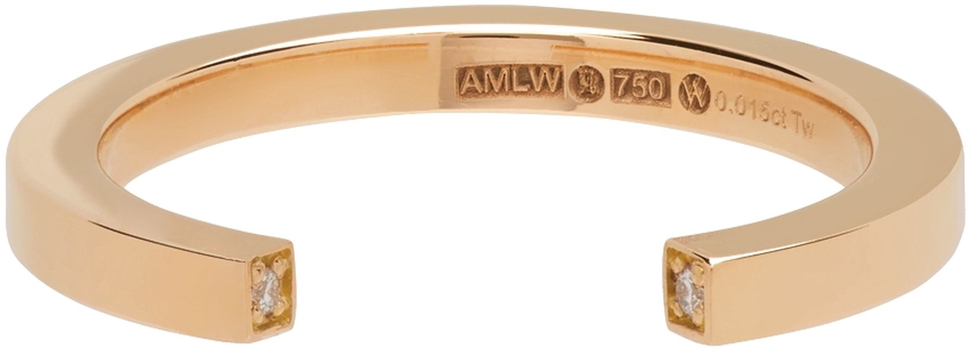 Annette Welander Gold Sequential 1 Arc Ring