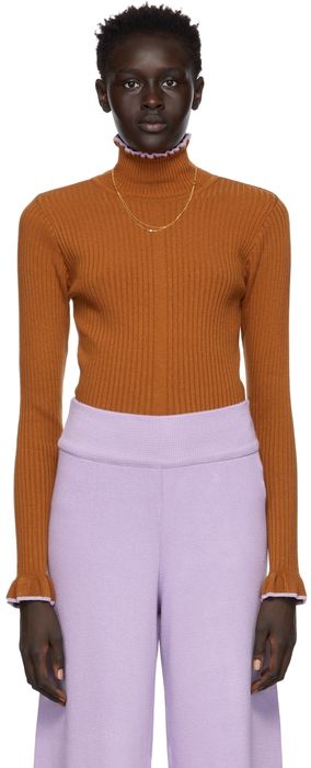 Valentine Witmeur Lab Brown Angelist Turtleneck