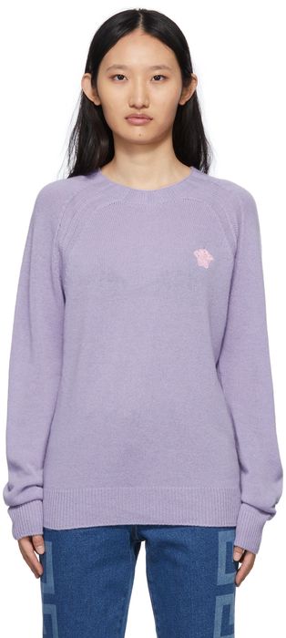Versace Purple Medusa Pop Sweater