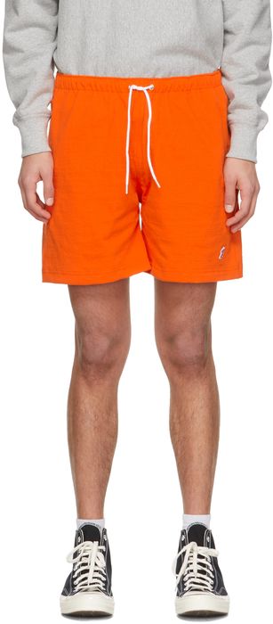 Noah Orange Winged Foot Rugby Shorts