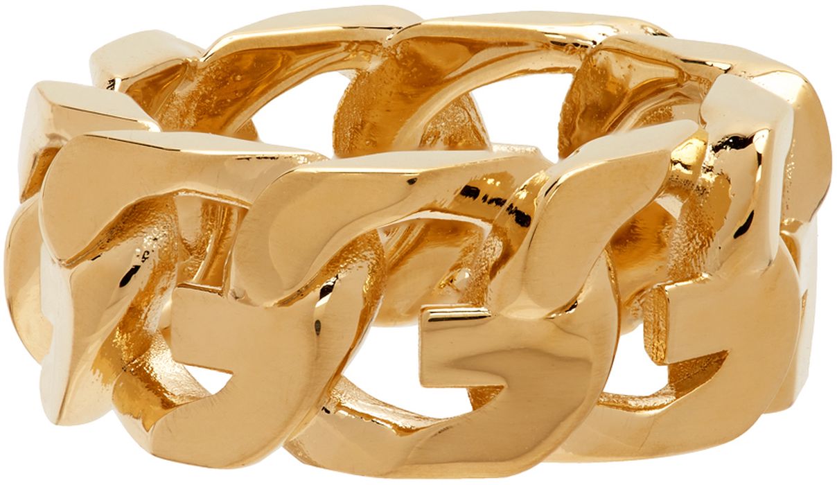 Givenchy Gold G Chain Ring