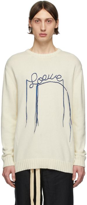 Loewe Off-White Stitch Logo Sweater