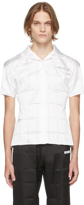 Coperni SSENSE Exclusive White Flou Mécanique Boxy Short Sleeve Shirt