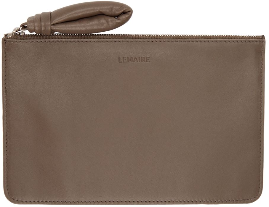 Lemaire Taupe A5 Pouch
