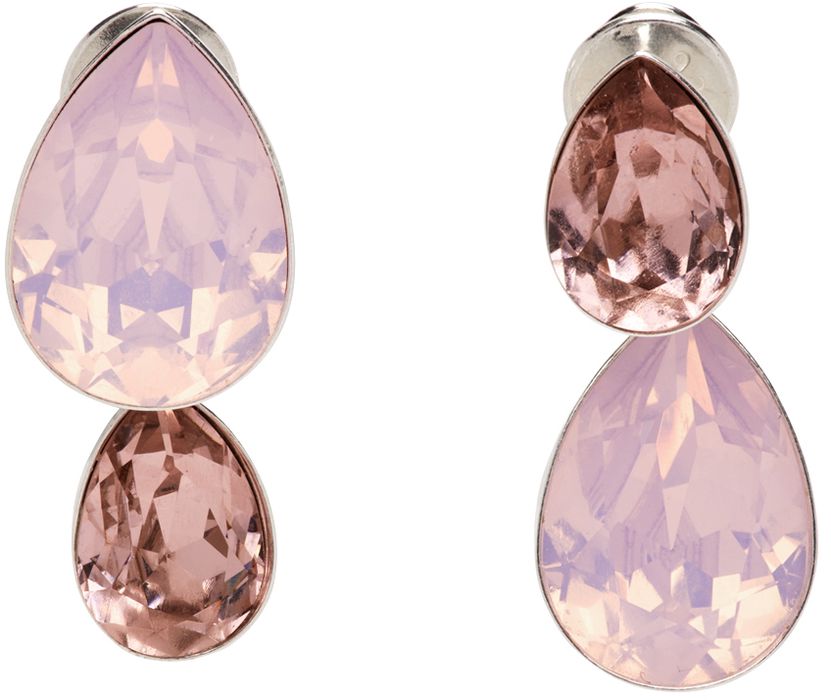 Mounser Silver & Pink Mismatched Terra Earrings
