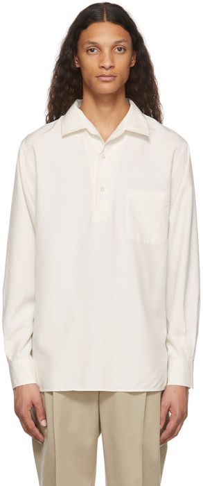 Loro Piana Off-White Silk André Shirt