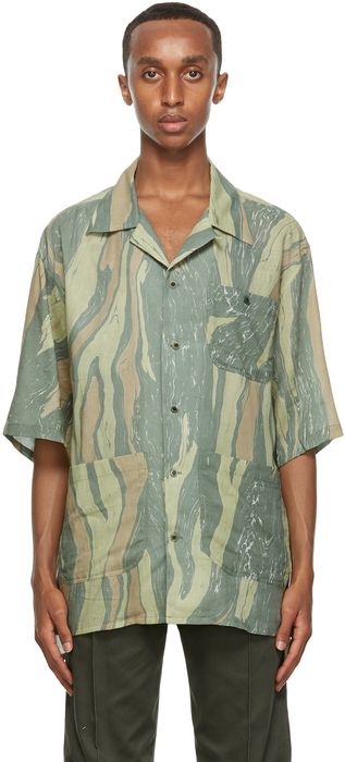 Nicholas Daley Green Aloha Short Sleeve Shirt
