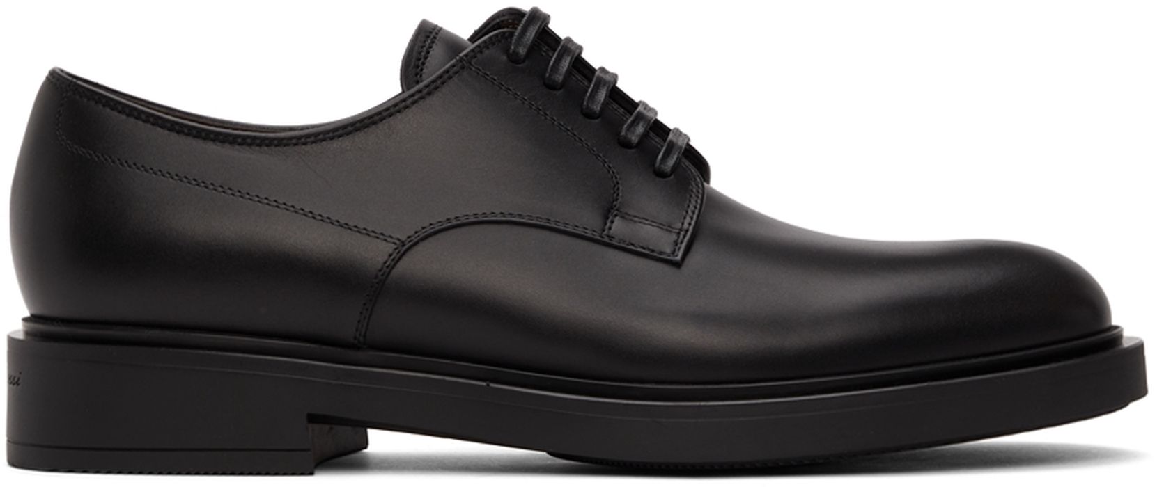 Gianvito Rossi Black William Derbys