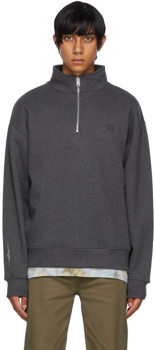 Frame Grey 'The Essential' Fleece Half-Zip Pullover