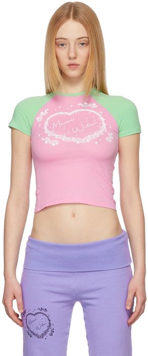Maisie Wilen Pink & Green Slinky T-Shirt