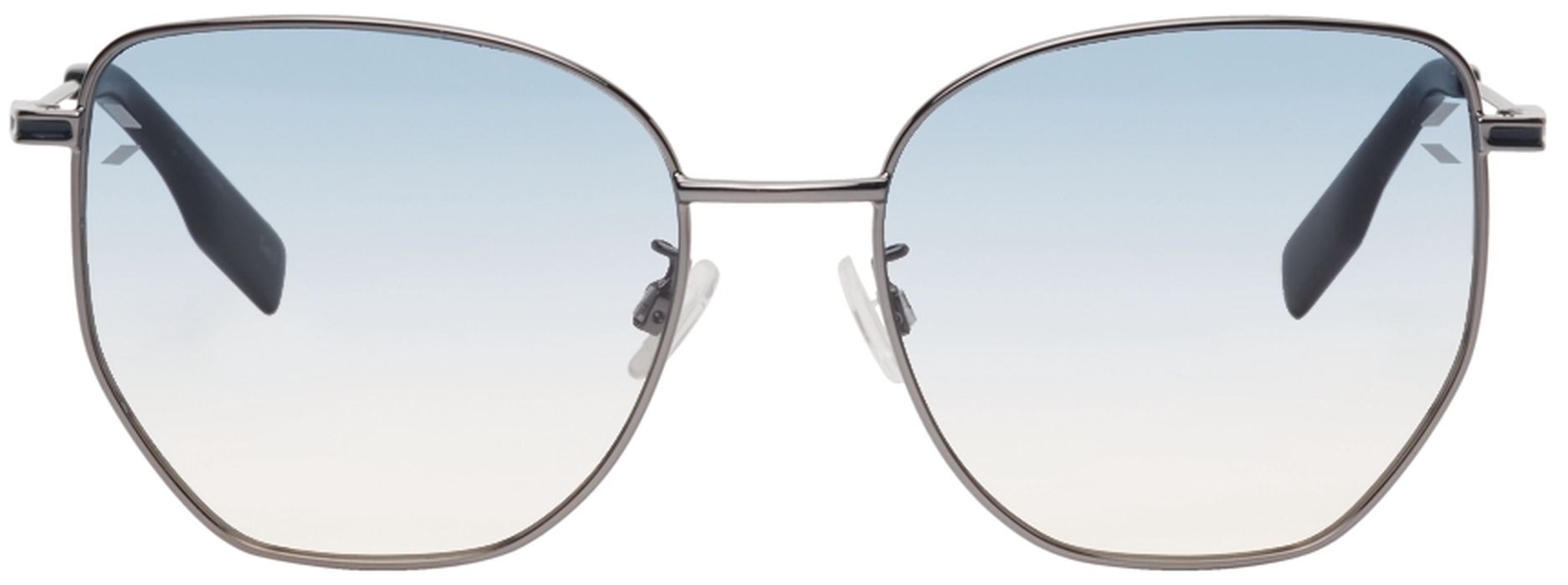 MCQ Silver Metal Cat-Eye Sunglasses
