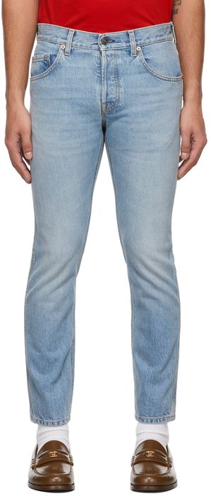 Gucci Blue Tapered Jeans